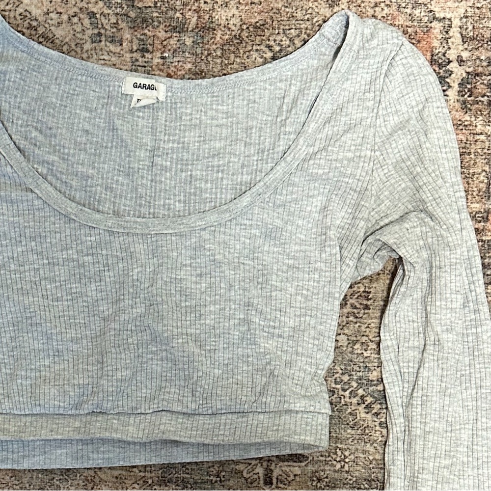 Garage long sleeve crop top XS